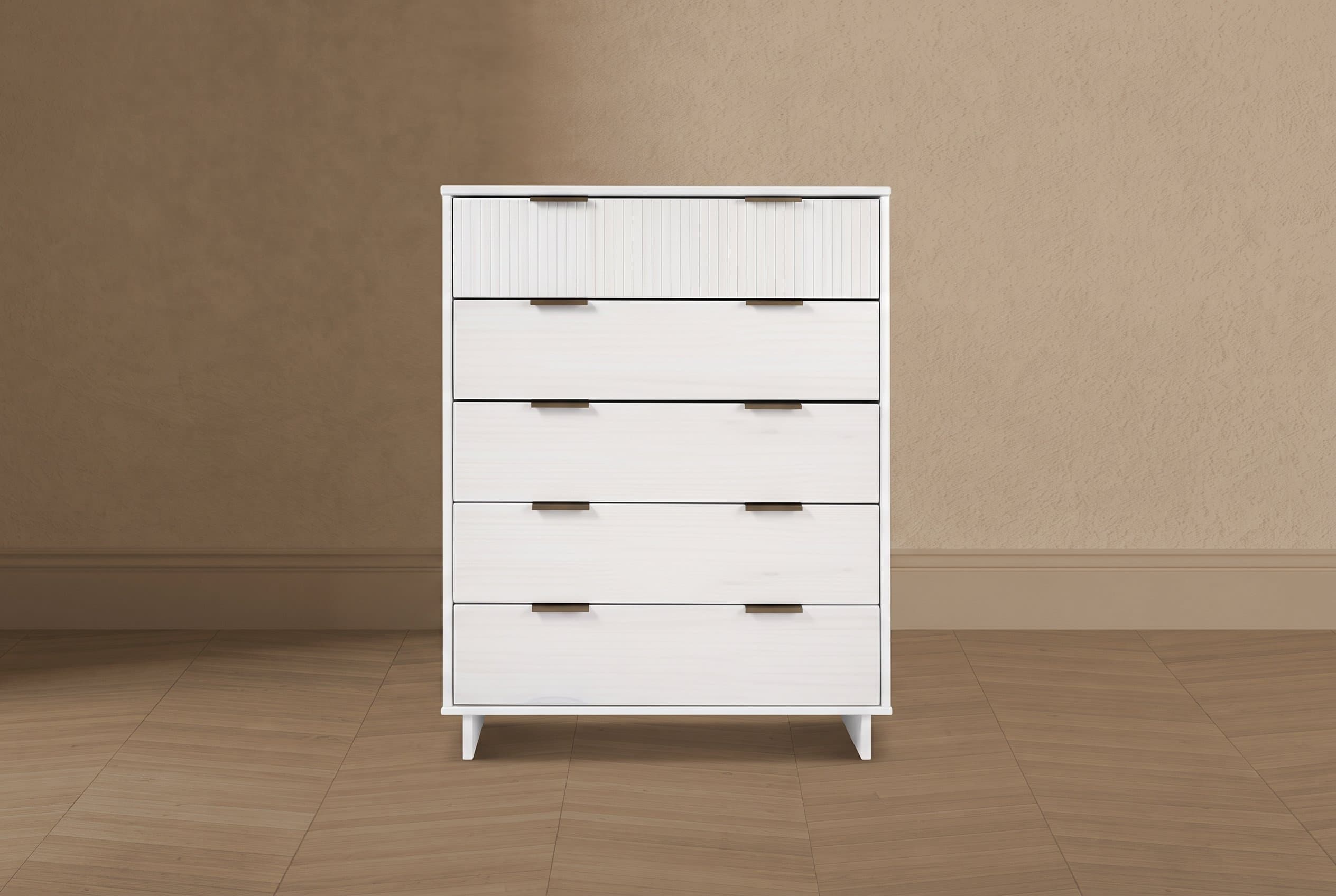 Granville 38" Chest in White (5-Drawer)