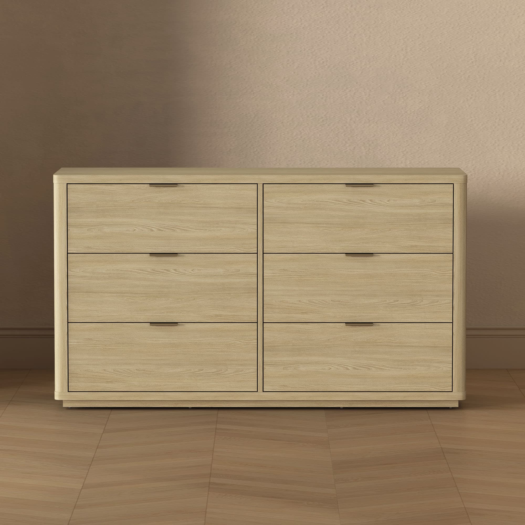 Evelyn 60" Dresser in Natural (6-Drawer)