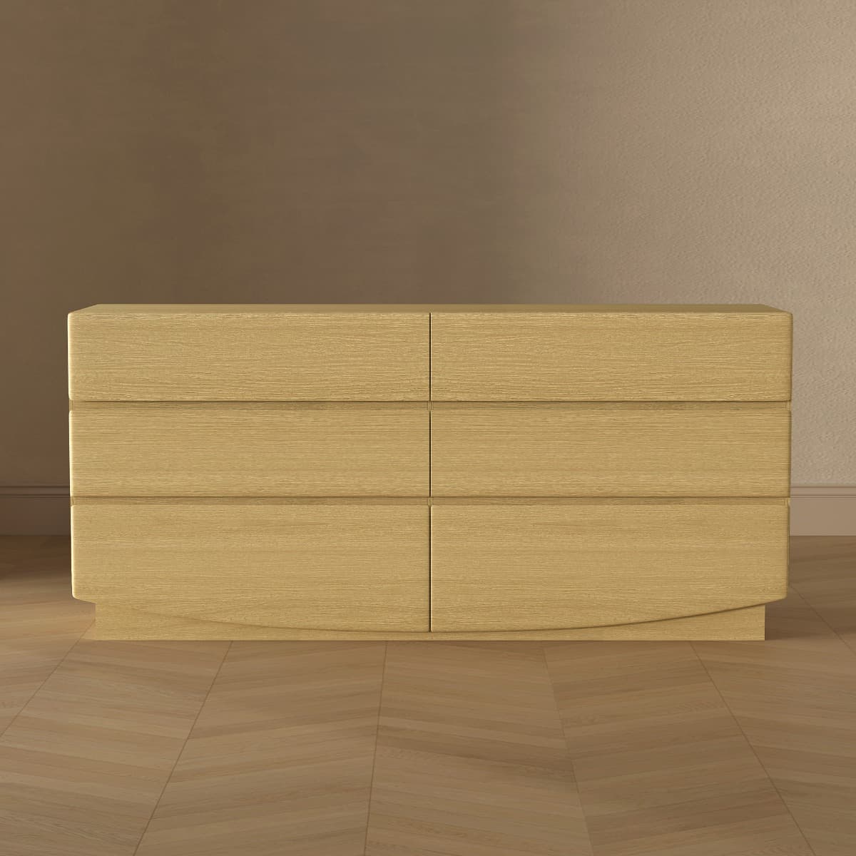 Ardea 72" Dresser in Natural Oak (6-Drawer)